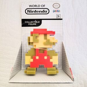 World Of Nintendo Collectible Figure 8-Bit Mario Jakks Pacific Super Mario NEW!